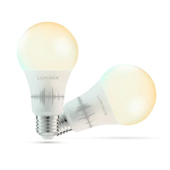 Wifi Tunable Smart Light Bulbs Voice Control A19 E26 (7.5W) LED Bulb 2 Pack